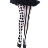 collants arlequin noir-blanc