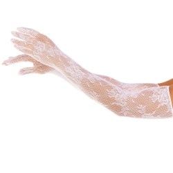 gants fleurs rouges blancs