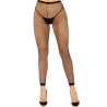 collants résille cheville noir