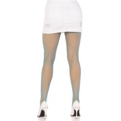 collants résille lycra bleu