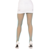 collants résille lycra bleu