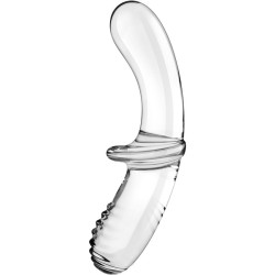 gode double cristal transparent