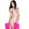 body crotchless cr 3507 blanc s-m