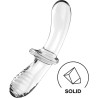 gode double cristal transparent
