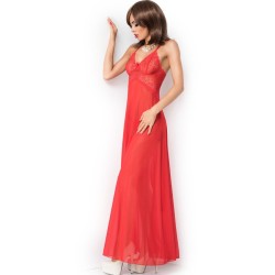 cr 3883 babydoll long rouge s-m