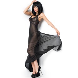 cr 3883 babydoll longue noir s-m