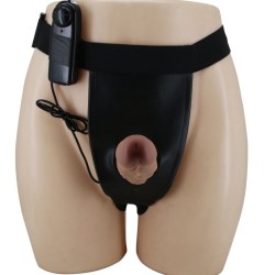 slip harnais avec gode vibrant inclus