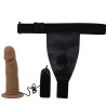 slip harnais avec gode vibrant inclus
