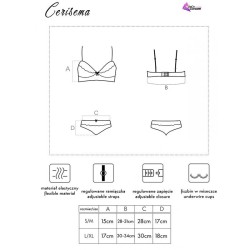 cerisema lc 21005 soutien-gorge + culotte corail