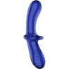 gode double cristal bleu