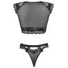 timosan lc 90631 soutien-gorge + culotte noir l-xl