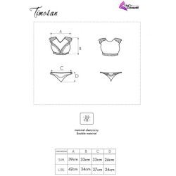 timosan lc 90631 soutien-gorge + culotte noir l-xl
