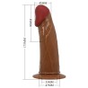 starks slip harnais dildo vibrant multi-vitesses 17,5 cm marron clair