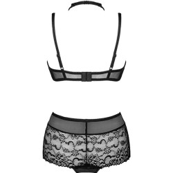 linera for the senses collection soutien-gorge + culotte noir
