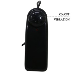marion harnais slip universel avec dildo vibrant 19 cm marron