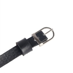 harnais poitrine chaîne s en cuir noir taille unique