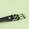 chaîne cuir ceinture noire taille unique