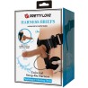slip harnais universel avec gode vibrant et squirting 15,5 cm mulato