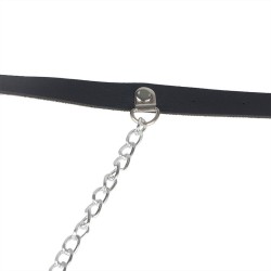 harnais ceinture cuir noir taille unique