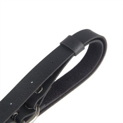 harnais ceinture cuir noir taille unique