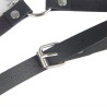 harnais ceinture cuir noir taille unique