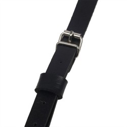 harnais poitrine anneau cuir noir taille unique