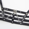 harnais corset avec chaîne détail taille unique