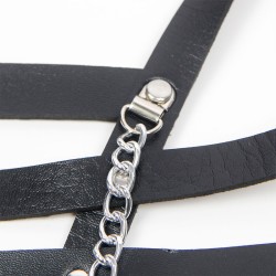 harnais corset avec chaîne détail taille unique