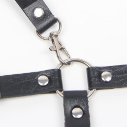 harnais avec sangles et chaîne détails taille unique