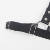 harnais ceinture et jarretières avec anneaux et chaîne détail taille unique