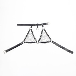soutien-gorge harnais et collier avec chaîne s taille unique
