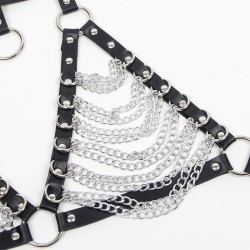 soutien-gorge harnais et collier avec chaîne s taille unique
