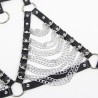 soutien-gorge harnais et collier avec chaîne s taille unique