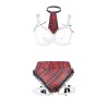 costume d'écolière sexy avec soutien-gorge l-xl