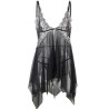 babydoll tissu tulle poitrine dentelle l-xl