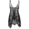 babydoll tissu tulle poitrine dentelle l-xl