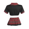 costume d'écolière sexy avec haut s-m