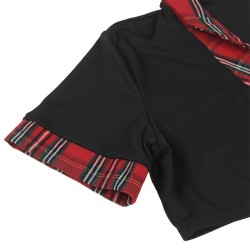 costume d'écolière sexy avec haut s-m
