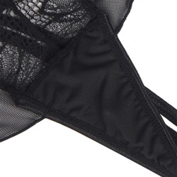 teddy halter neck dos nu dentelle noir s-m