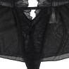 teddy halter neck dos nu dentelle noir s-m