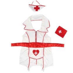 robe de costume d'infirmière sexy s-m