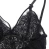 babydoll  bretelles en dentelle réglables noir l-xl