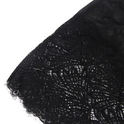 babydoll  bretelles en dentelle réglables noir l-xl