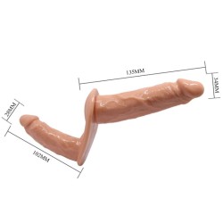 ultra passionnée double godes avec harnais
