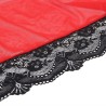 robe en tissu transparent détail dentelle rouge s-m