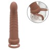 maxx ribbed double pénétrateur 10 vibrations marron