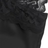 babydoll avec poitrine imprimé fleuri noir l-xl