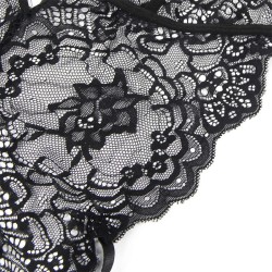 costume de police corps en dentelle noir l-xl