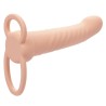 maxx double pénétrateur nervuré 10 vibrations flesh