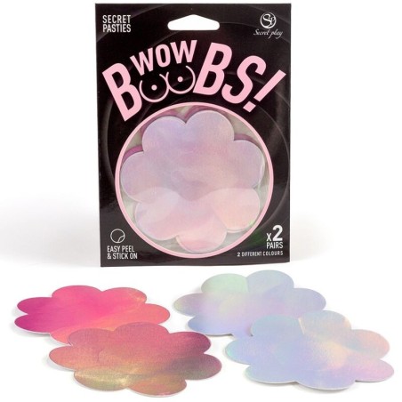 secret play- wow seins! couvre-mametaux fleurs